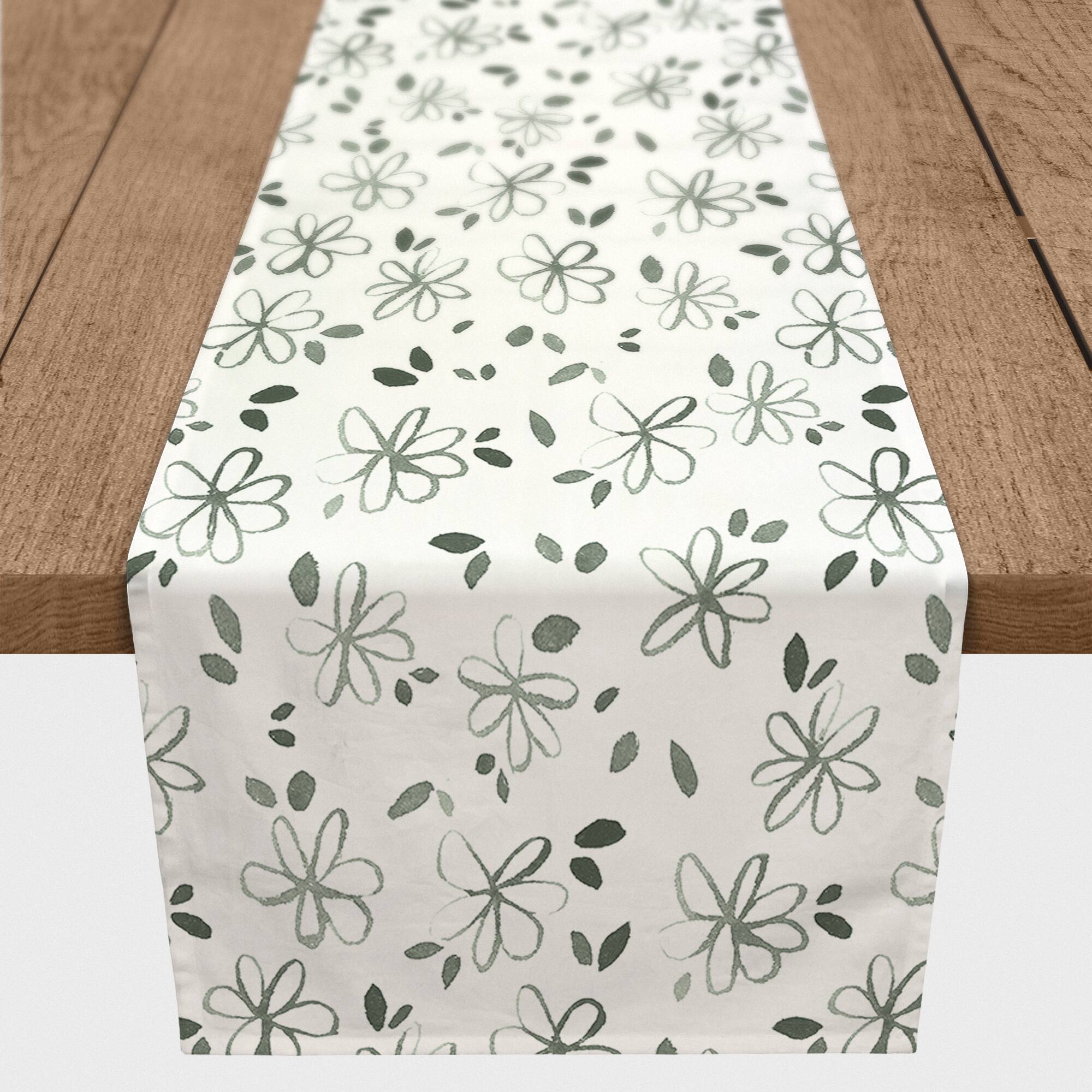Floral Pattern Indoor/Outdoor Table Runner